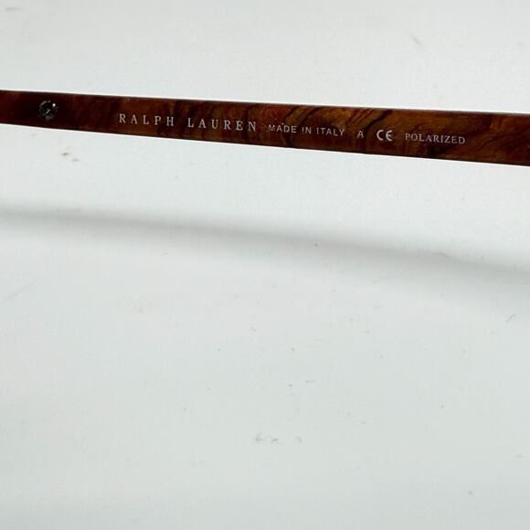 RALPH LAUREN Polarized Sunglasses PH 3076 59-16-135 3P Silver brown H19357 - Picture 7 of 8